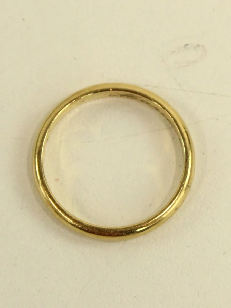 Klassieke 18k gouden trouwring 1955 - foto 7