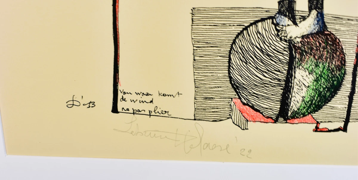 Lebuïn D’Haese – “Van waar komt de wind” – 2022 – gesigneerd - foto 3