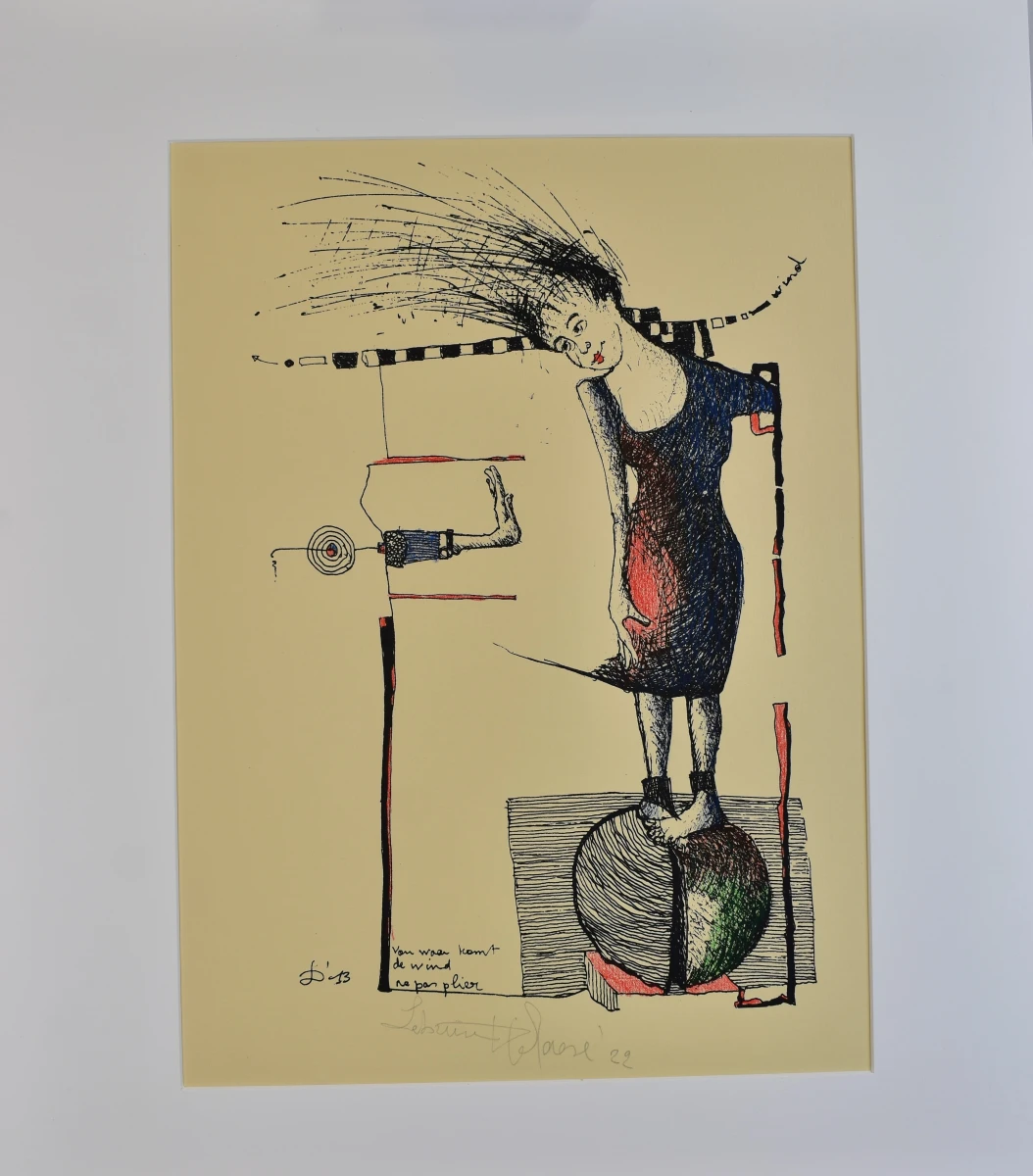 Lebuïn D’Haese – “Van waar komt de wind” – 2022 – gesigneerd - foto 5