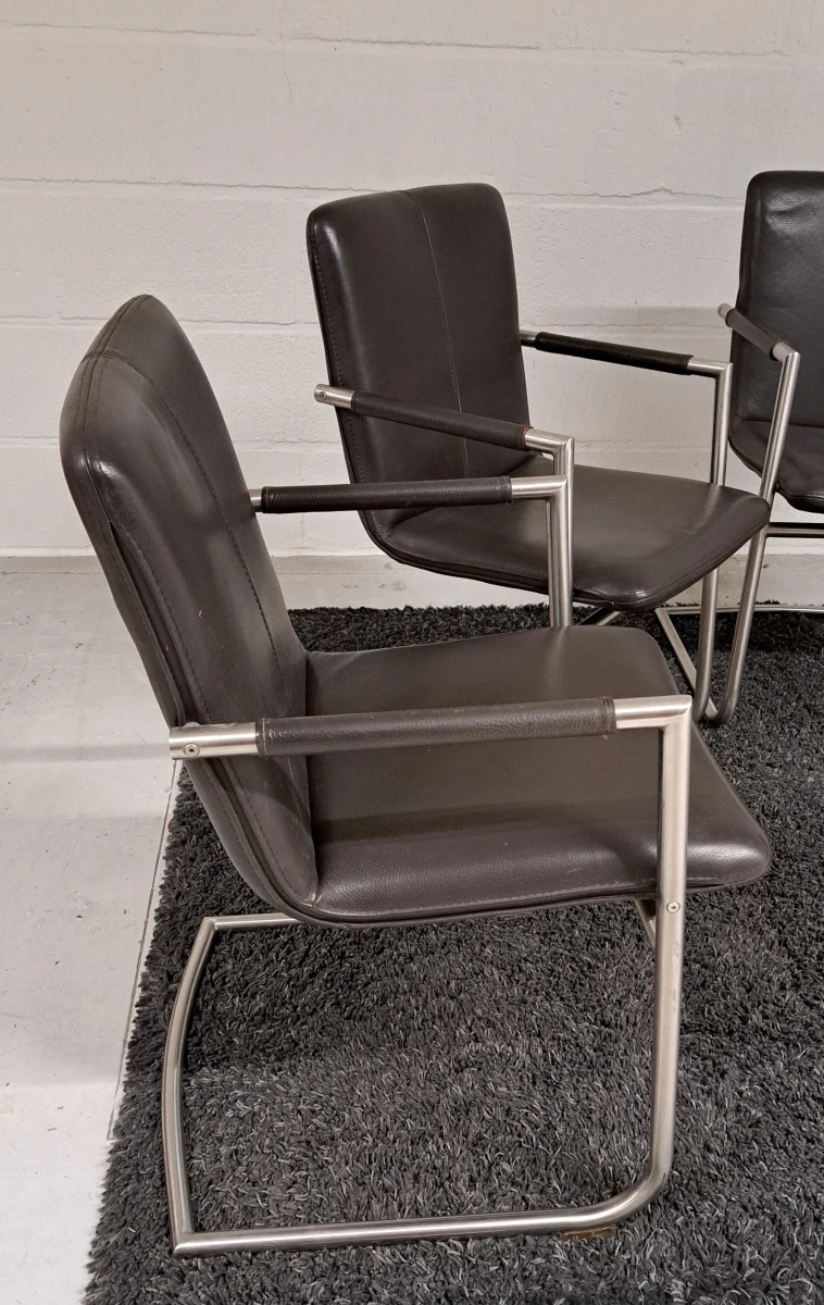 Set van 5 TEAM 7 f1 designstoelen door Jacob Strobel - foto 6