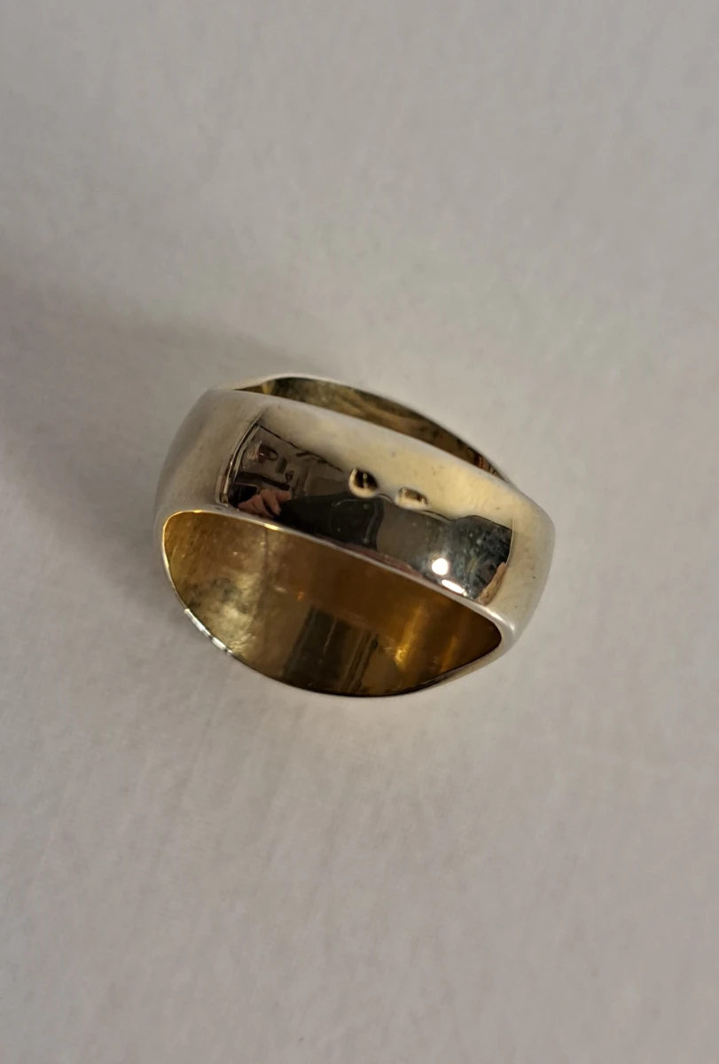 Set van 2 vintage ringen met munt- en turkooisdetail - foto 3