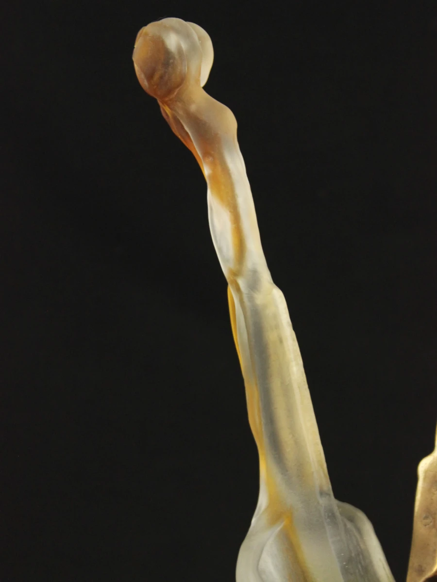 Yves Lohé (°1947)– vioolsculptuur in glas en brons - foto 5