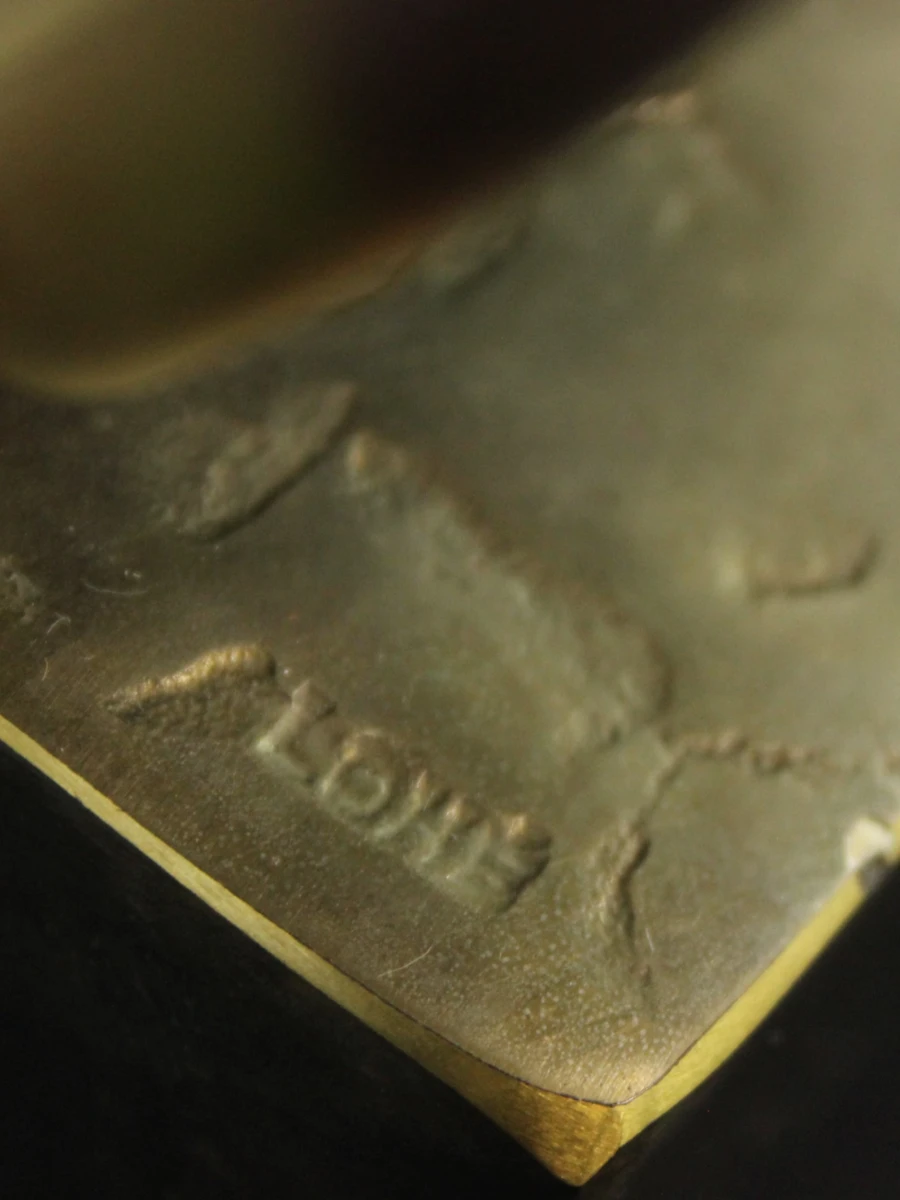 Yves Lohé (°1947)– vioolsculptuur in glas en brons - foto 8