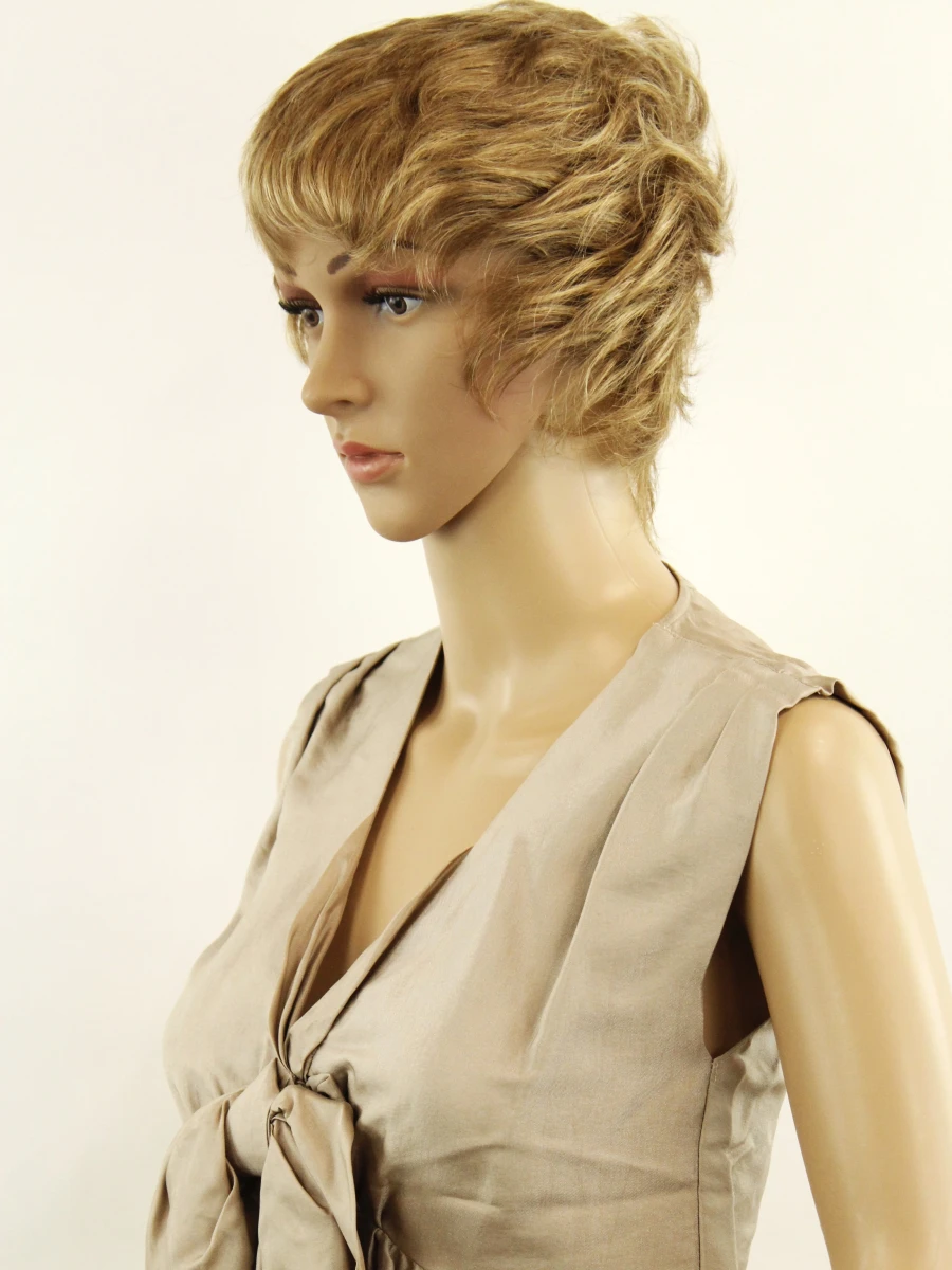 See by Chloë taupekleurige elegante damestop met strikdetail in viscose polyamide zijdemix - foto 6
