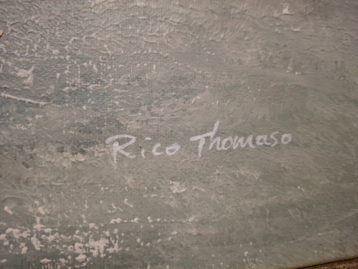 Vintage klassiek olieverfschilderij Rico Tomaso - foto 2