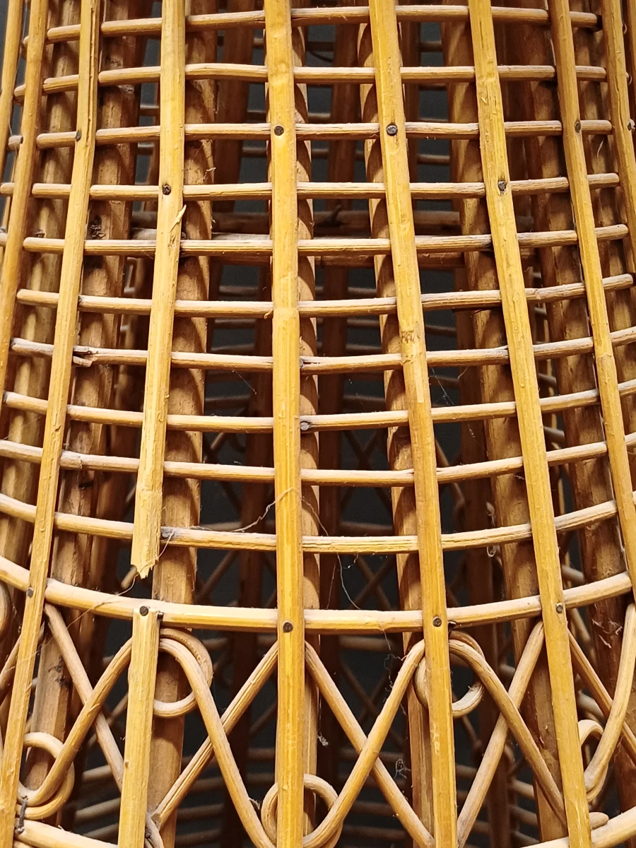 Vintage Rotan Plantenstandaard - foto 4