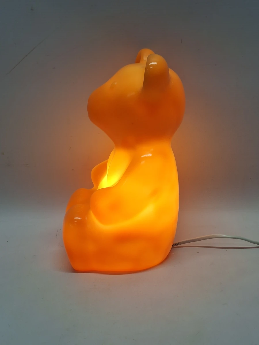 Speelse Lucide berenlamp - opvallende oranje sfeerlamp - foto 3