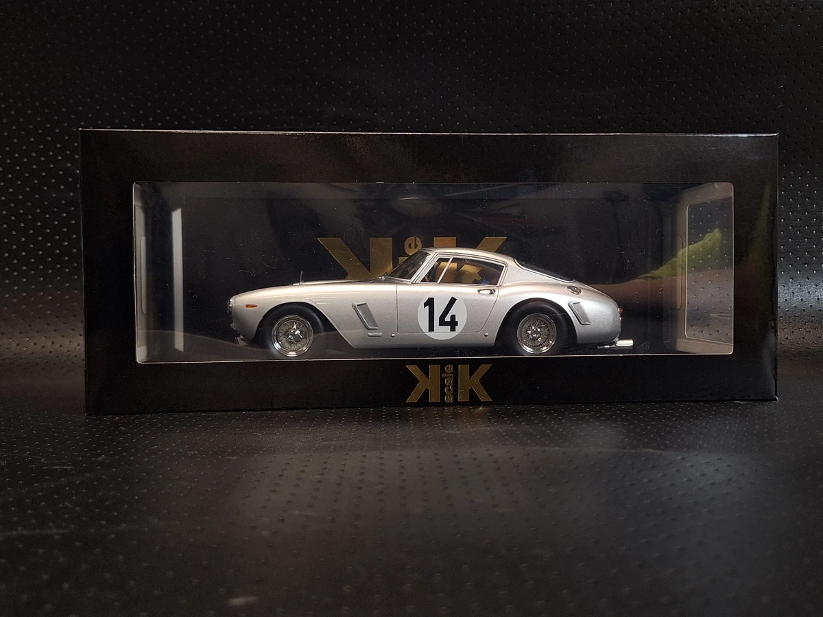 Ferrari 250 GT SWB Competizione Le Mans 1961 zilver 1:18 KK-Scale - foto 7