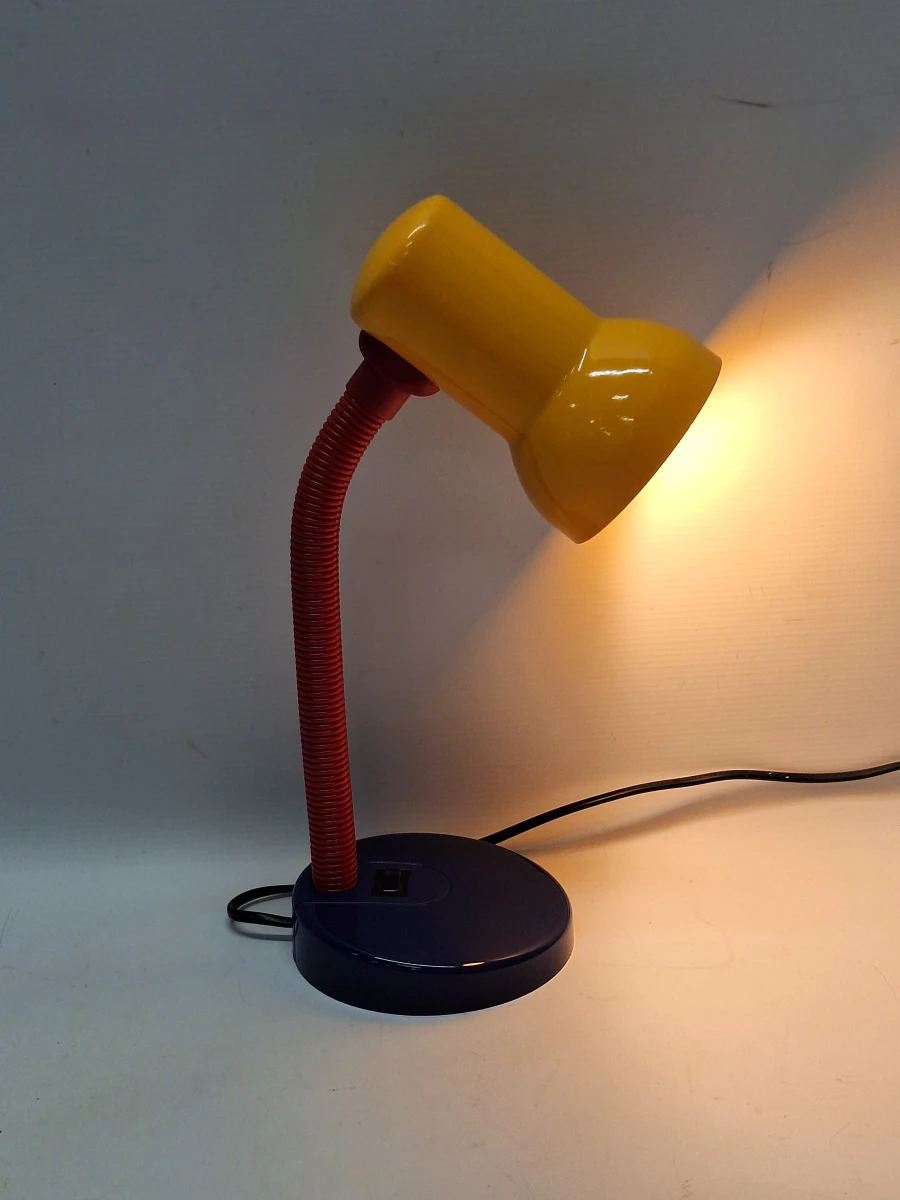 Vintage Massive bureaulamp – kleurrijk retrodesign in primaire kleuren - foto 4
