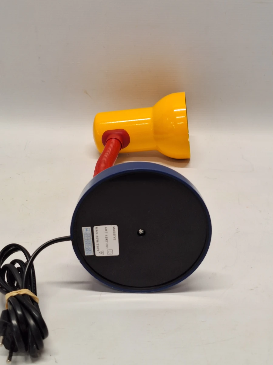 Vintage Massive bureaulamp – kleurrijk retrodesign in primaire kleuren - foto 9