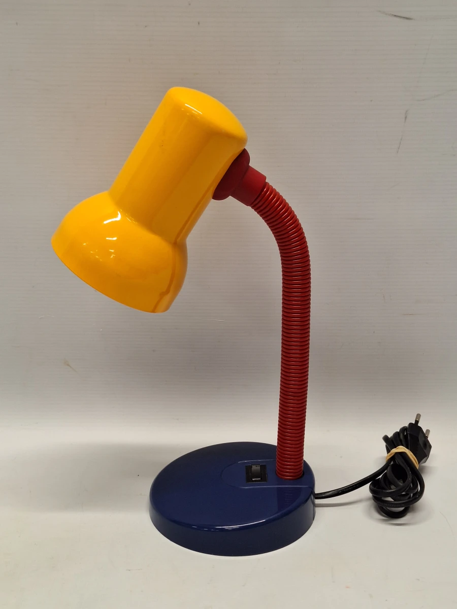 Vintage Massive bureaulamp – kleurrijk retrodesign in primaire kleuren - foto 5