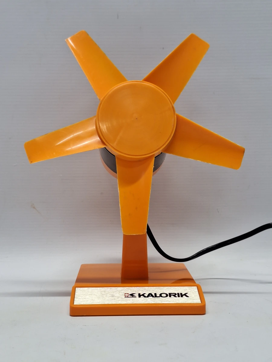Vintage Kalorik 5821 Tafelventilator | Space Age Design Jaren '70 | Oranje - foto 2