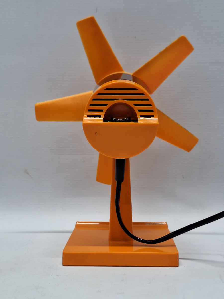 Vintage Kalorik 5821 Tafelventilator | Space Age Design Jaren '70 | Oranje - foto 5