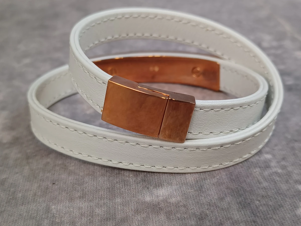 Originele Swarovski lederen wikkelarmband met kristallen - Model 5134617 - foto 5