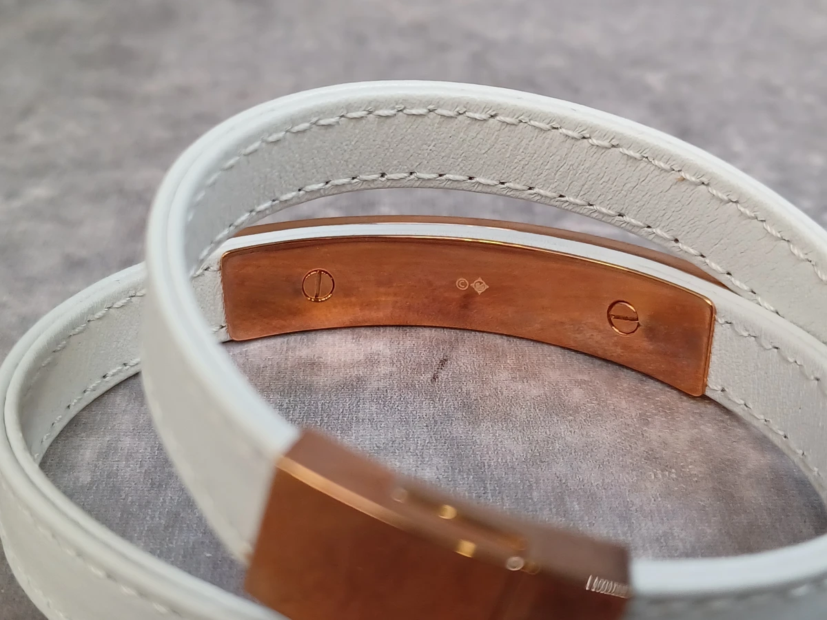 Originele Swarovski lederen wikkelarmband met kristallen - Model 5134617 - foto 4