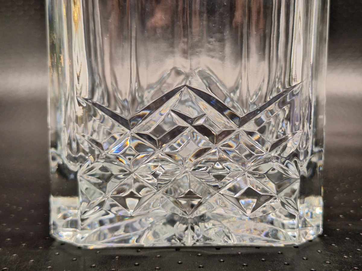 Set Vintage Kristallen Whisky karaffen met Bolsluiting - foto 6
