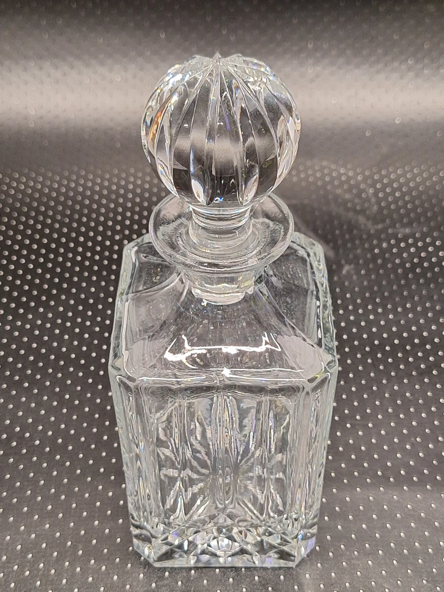 Set Vintage Kristallen Whisky karaffen met Bolsluiting - foto 3
