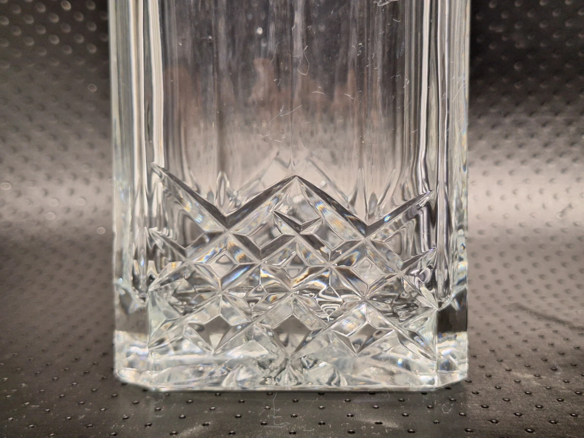 Set Vintage Kristallen Whisky karaffen met Bolsluiting - foto 13