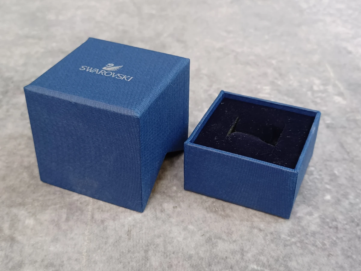 Stijlvolle Swarovski goudkleurige multi-band ring met kristallen - foto 7