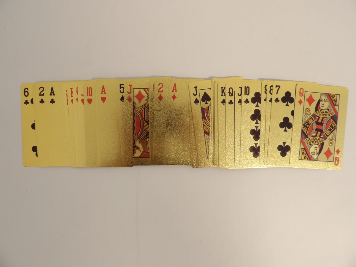 Luxe 24K goudfolie speelkaarten set - foto 4