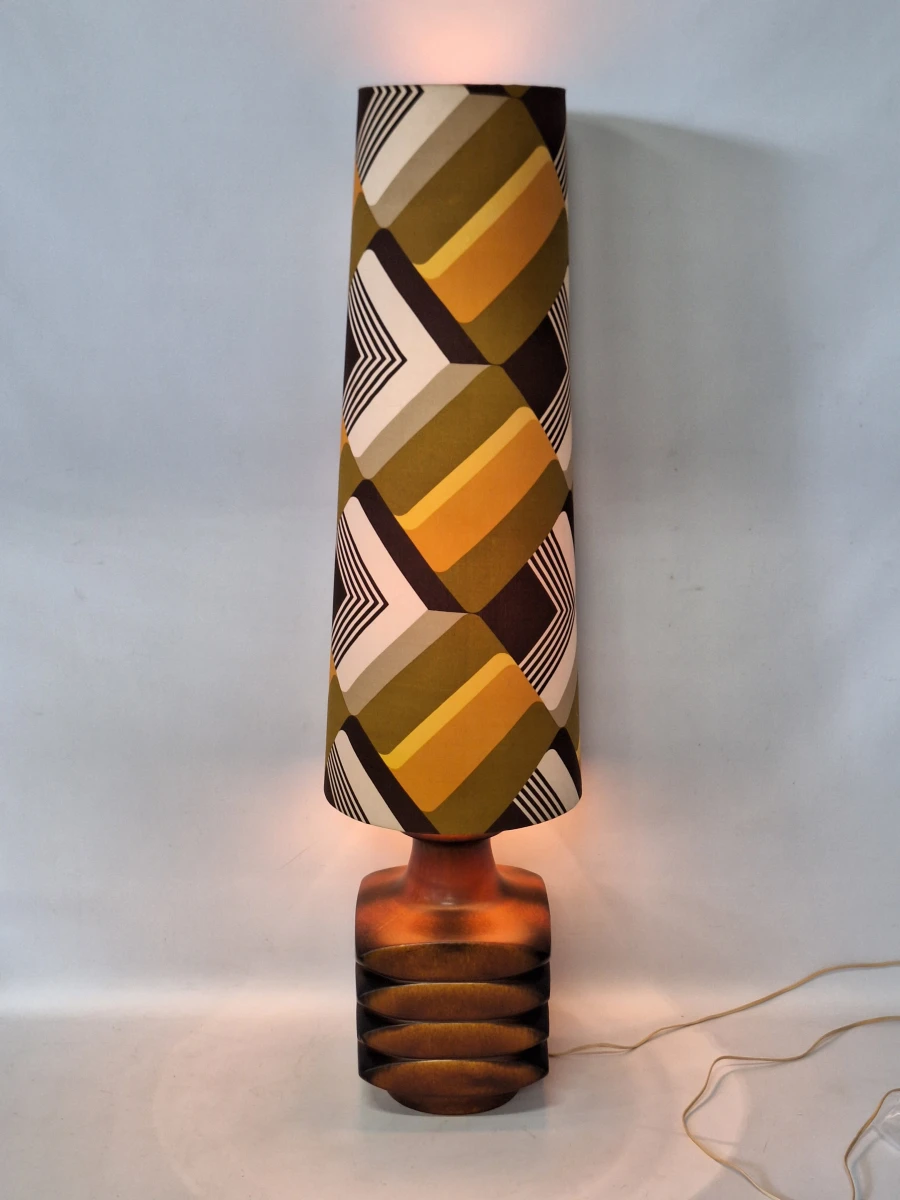 Zeldzame Steuler Keramik “Facette” 324-40 – Cari Zalloni – West Germany Space Age tafellamp - foto 2