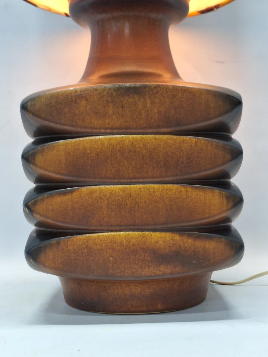 Zeldzame Steuler Keramik “Facette” 324-40 – Cari Zalloni – West Germany Space Age tafellamp - foto 4