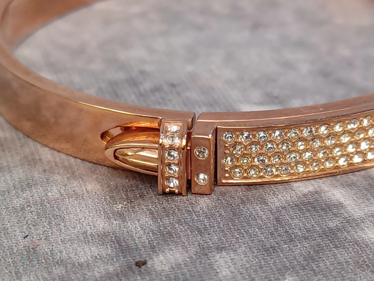 Exclusieve Swarovski rosegouden armbandenset - foto 11
