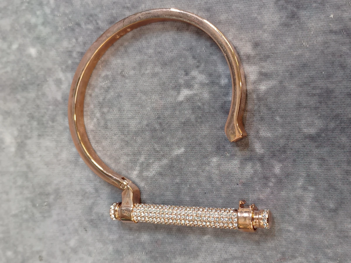 Exclusieve Swarovski rosegouden armbandenset - foto 5