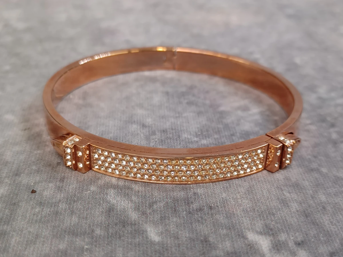 Exclusieve Swarovski rosegouden armbandenset - foto 8