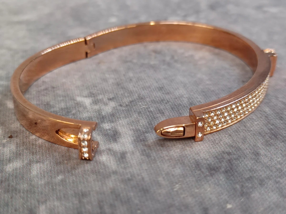 Exclusieve Swarovski rosegouden armbandenset - foto 12