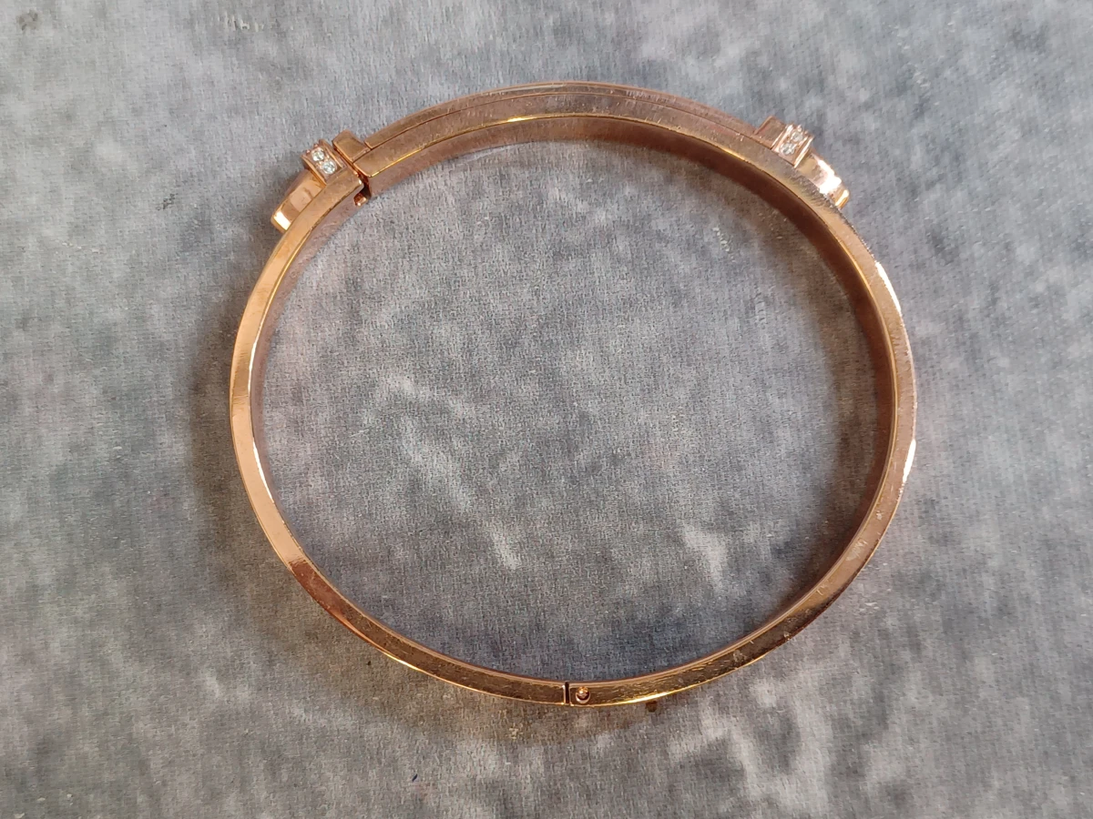 Exclusieve Swarovski rosegouden armbandenset - foto 9