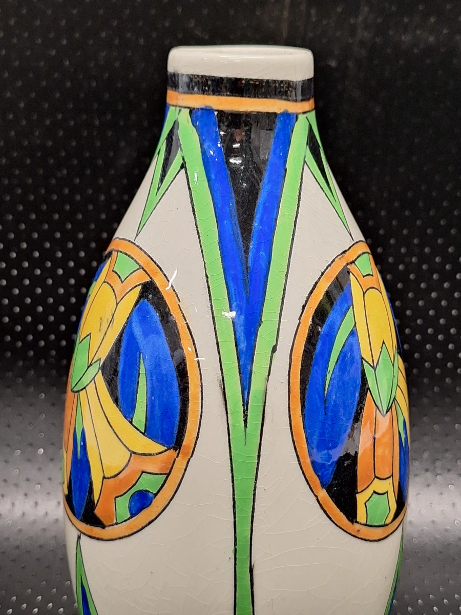 Art-Deco vaas Charles Catteau - Boch Frères Keramis - D1113 - foto 4