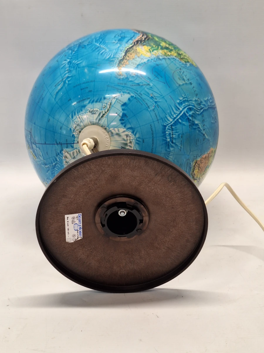 Vintage wereldbol - Een verlichte Deense design Globe - foto 14