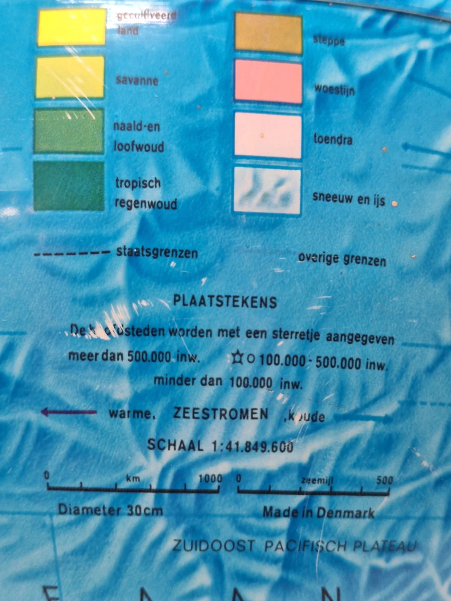Vintage wereldbol - Een verlichte Deense design Globe - foto 11