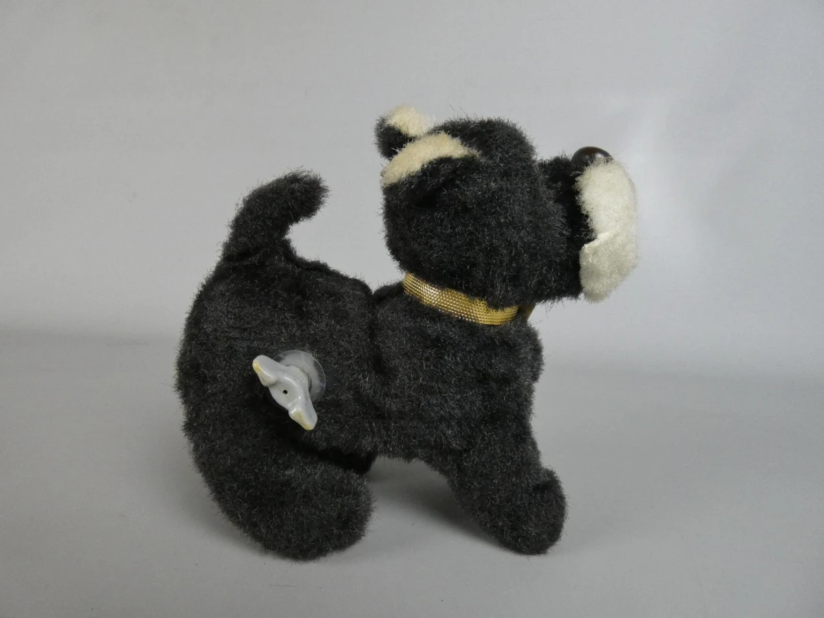 Vintage wind-up speelgoedhondje - foto 3