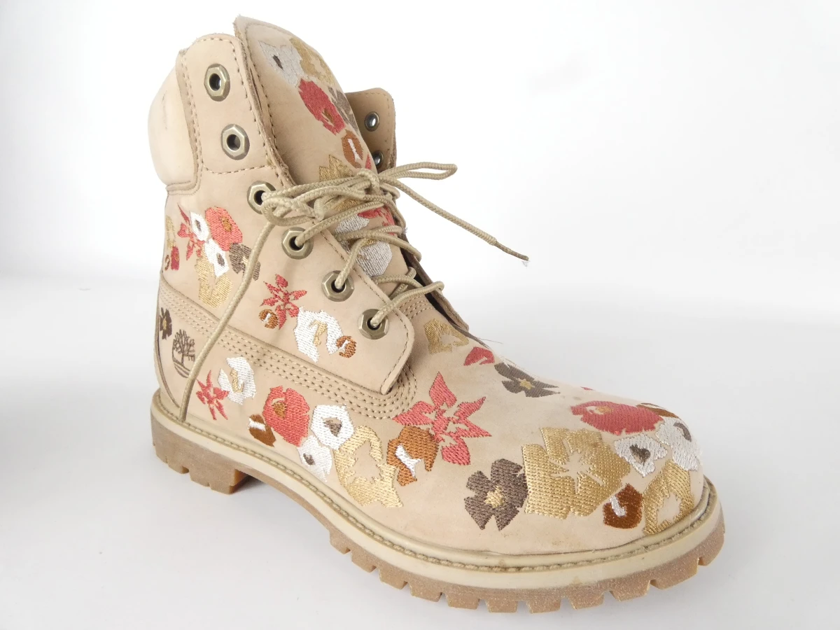 Timberland A1340 dameslaarzen-Speciaal geborduurd bloemendesign-EU 39.5 - foto 3