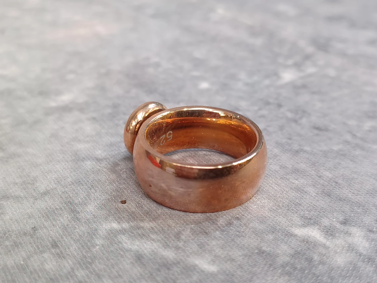 Elegante roségouden damesring met schitterende zirkonia - foto 5