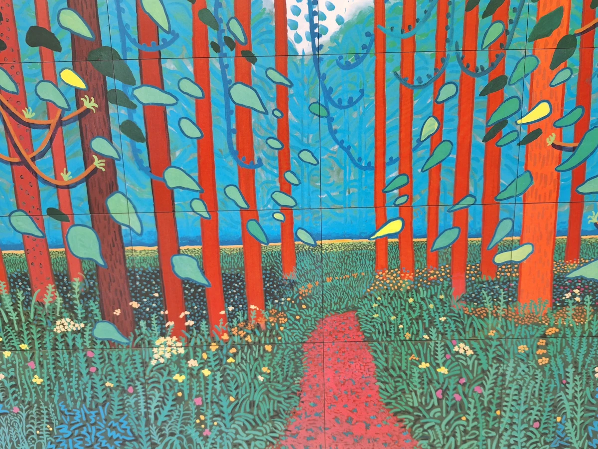 The Arrival of Spring in Woldgate - kunstprint op kunststof - David Hockney - foto 2