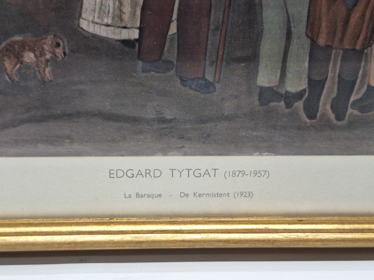 La Baraque / De Kermistent (1923) - ingelijste reproductie - Edgard Tytgat - foto 10