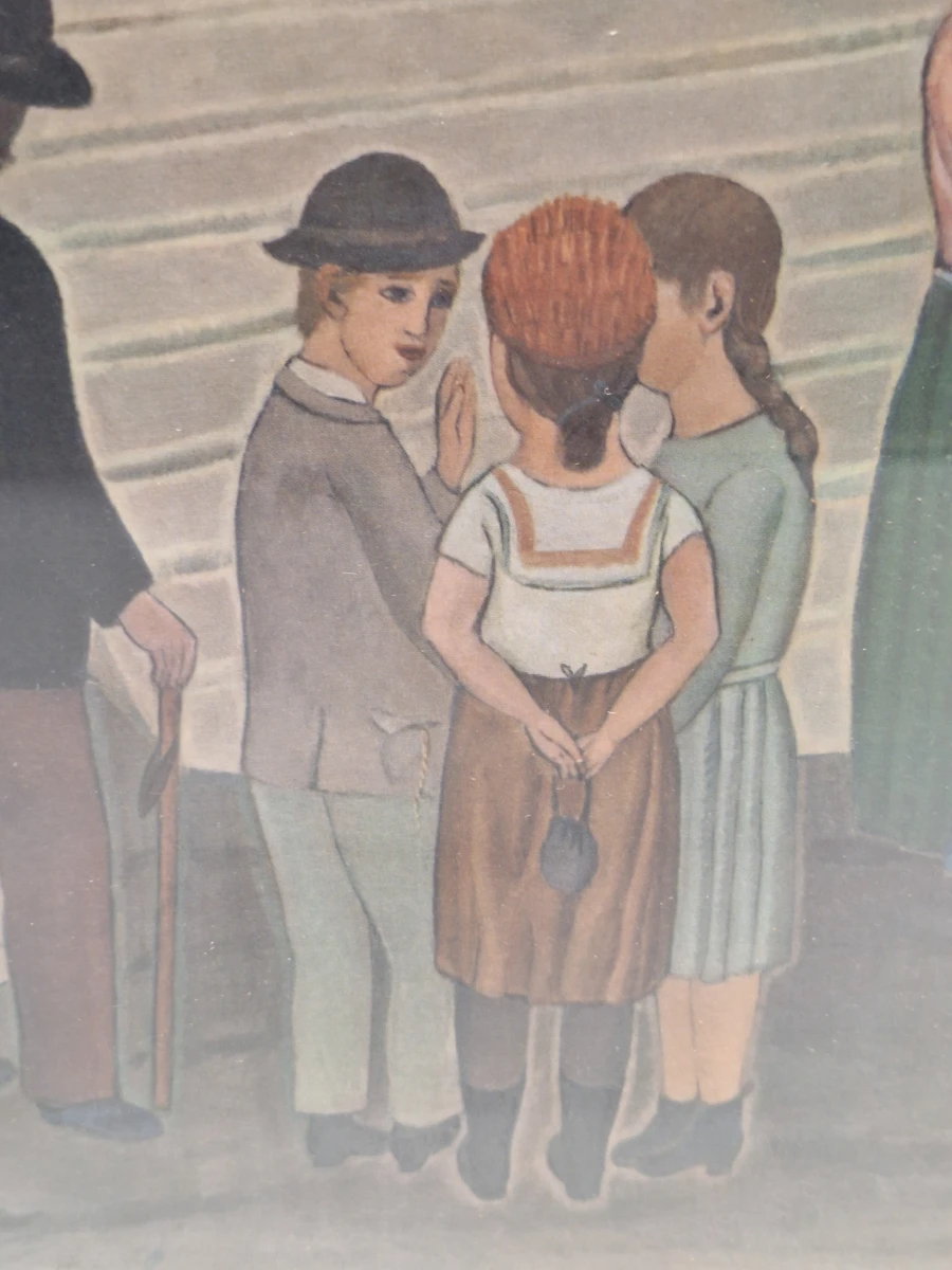 La Baraque / De Kermistent (1923) - ingelijste reproductie - Edgard Tytgat - foto 8