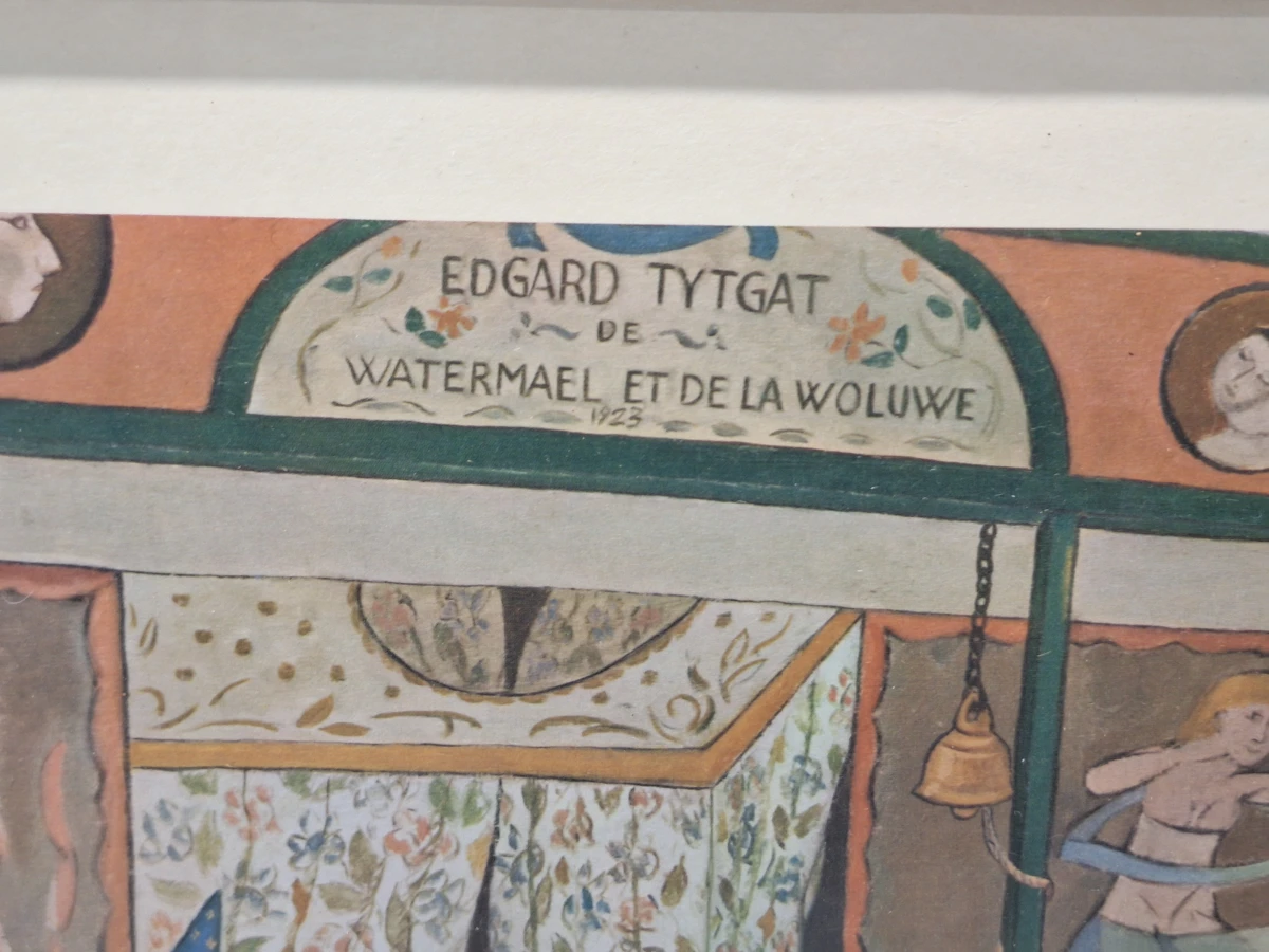 La Baraque / De Kermistent (1923) - ingelijste reproductie - Edgard Tytgat - foto 4
