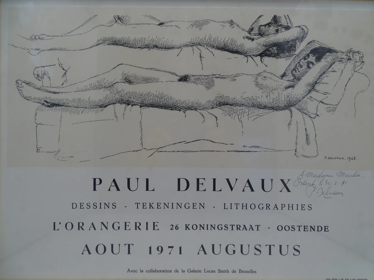 Gesigneerde Paul Delvaux affiche - foto 5