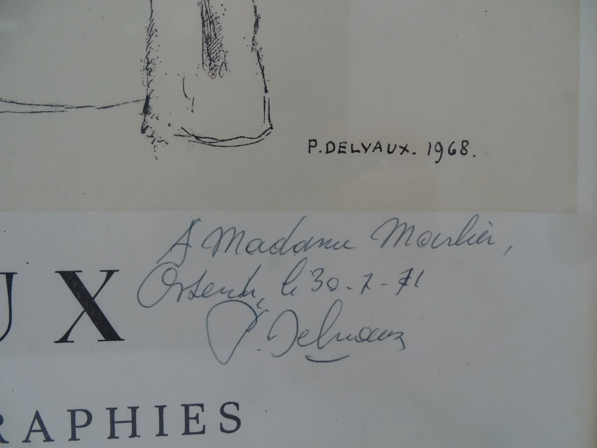 Gesigneerde Paul Delvaux affiche - foto 6