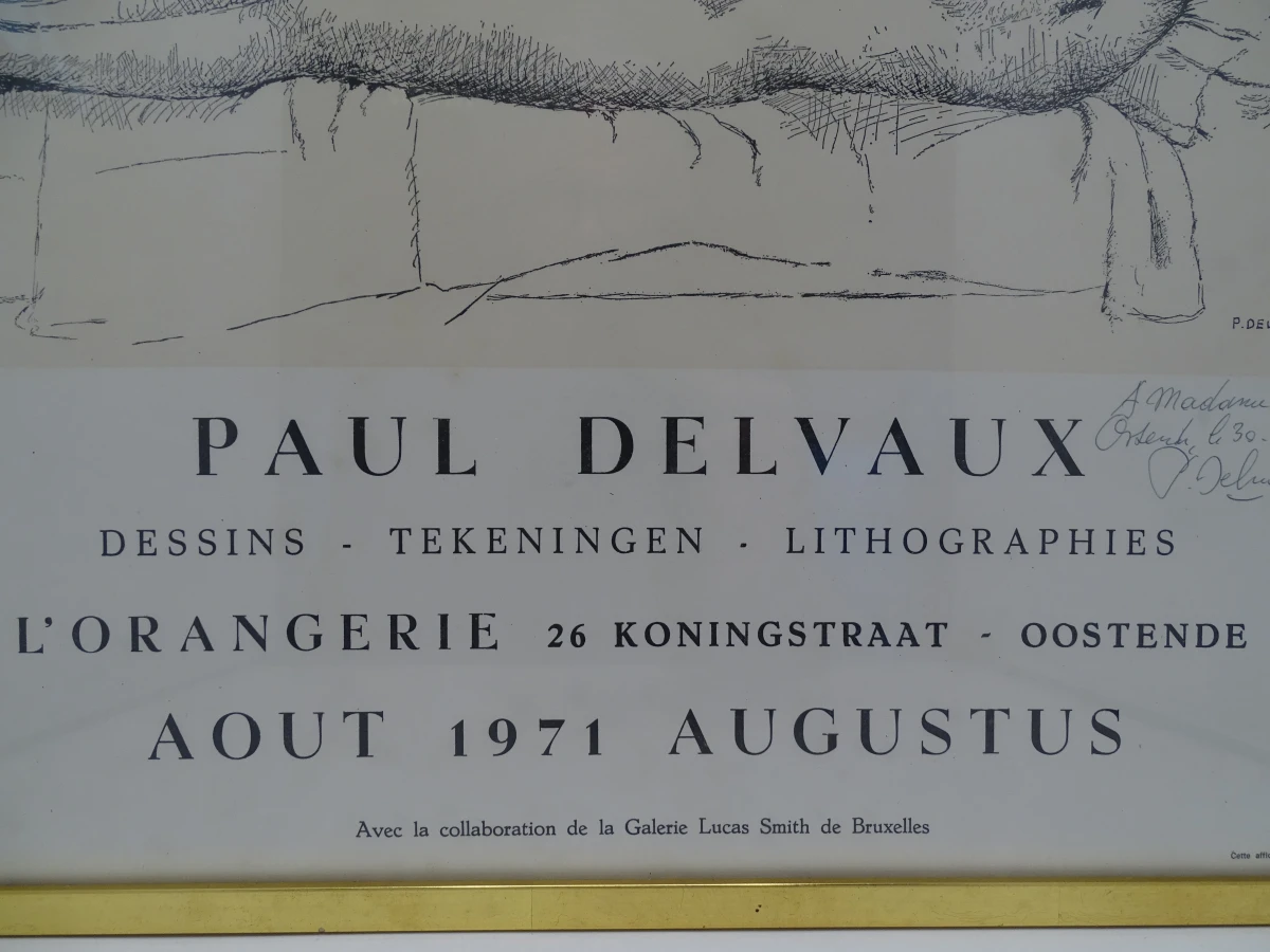 Gesigneerde Paul Delvaux affiche - foto 7