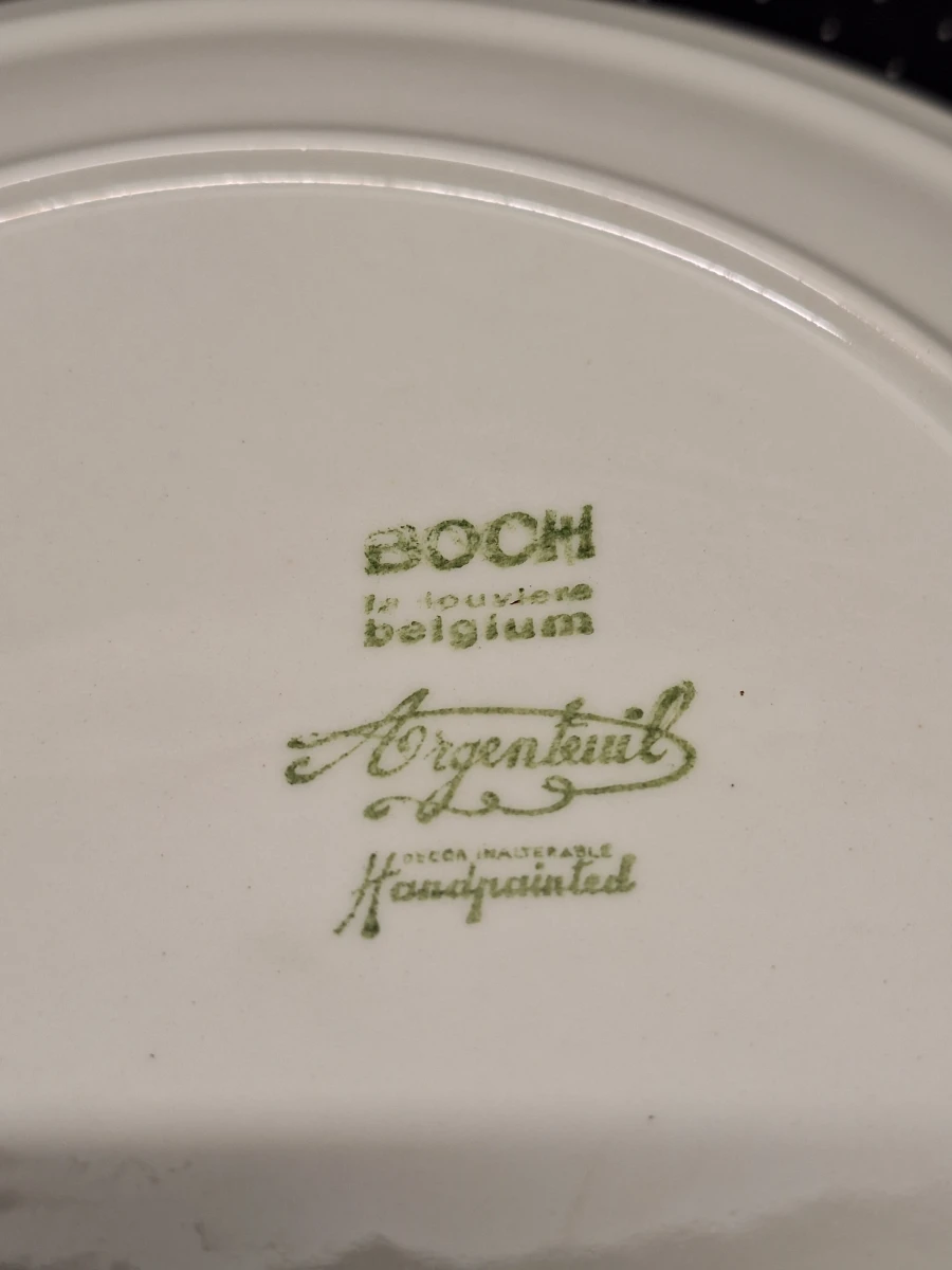Iconische set van 12  borden Boch La Louvière - Argenteuil - foto 8