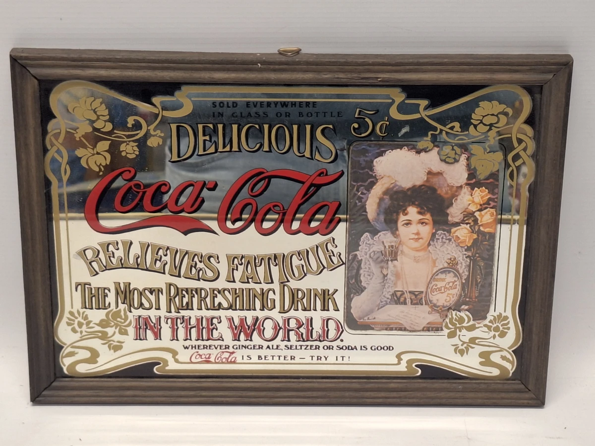 Set van 3 decoratieve Coca-Cola reclamespiegels in retrostijl - foto 8