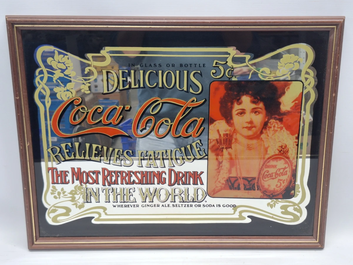 Set van 3 decoratieve Coca-Cola reclamespiegels in retrostijl - foto 2