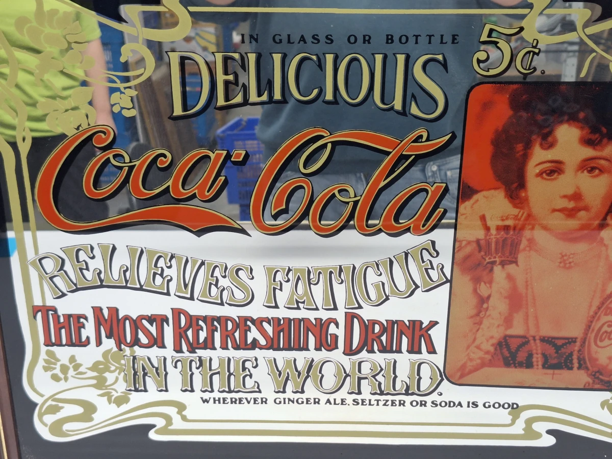 Set van 3 decoratieve Coca-Cola reclamespiegels in retrostijl - foto 4