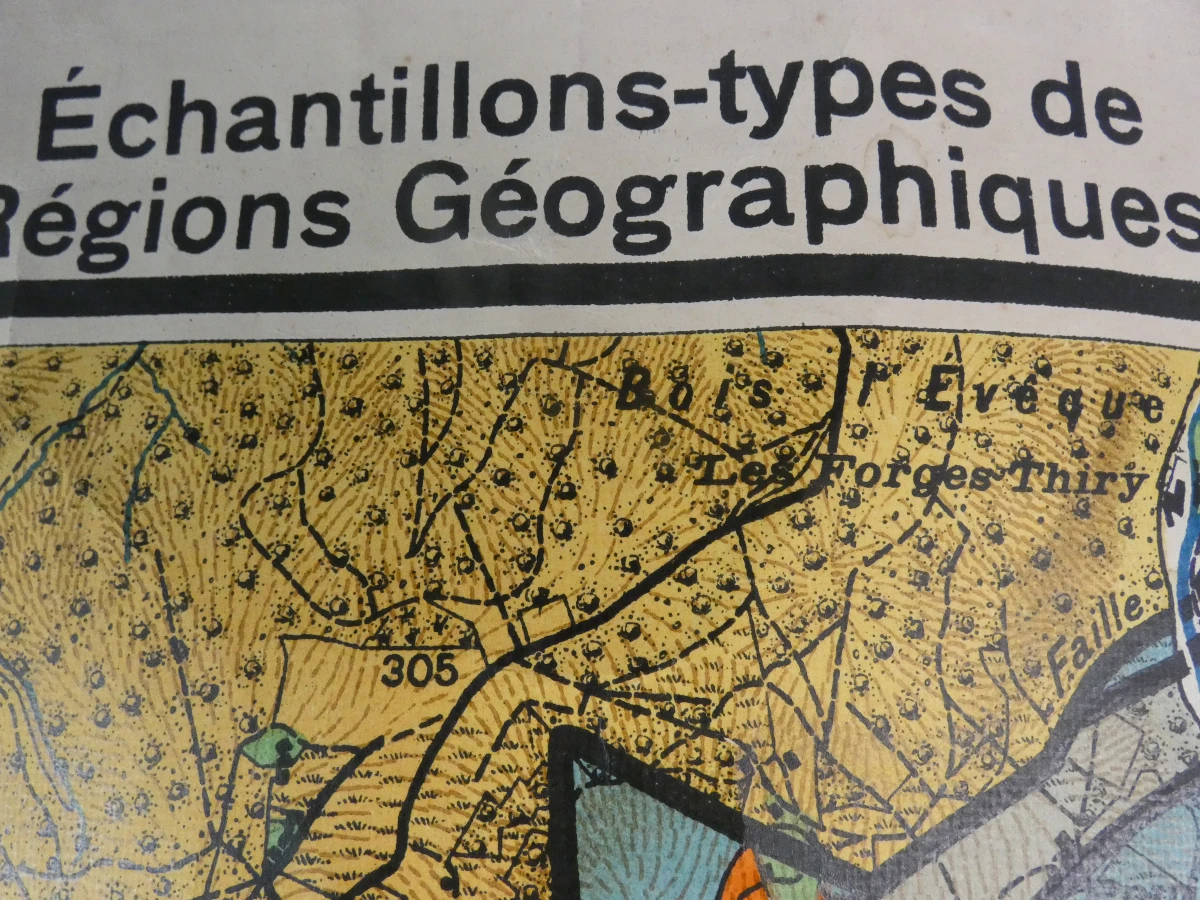Vintage geologische kaarten van België op canvas - foto 4