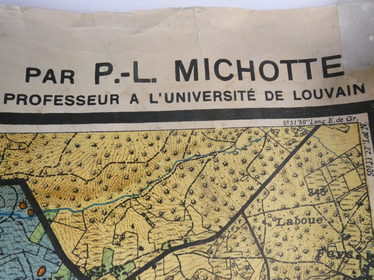 Vintage geologische kaarten van België op canvas - foto 5